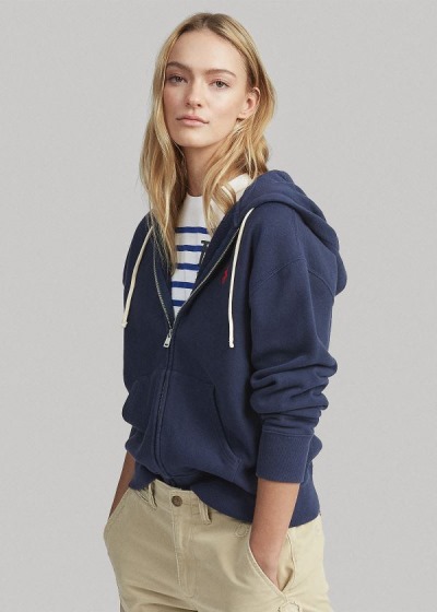 Polo Ralph Lauren Fleece Full-Zip Hættetrøje Dame Danmark (JZHRC5390)